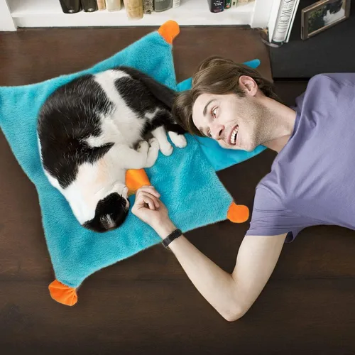 Miniatura 4 de AWOOF Linda alfombra suave de hierba gatera, juguetes interactivos para gatos