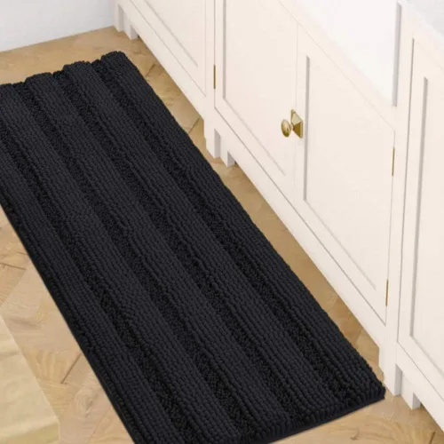 Miniatura 204 de H.VERSAILTEX - Alfombras de baño, juego de 2 piezas, alfombra de contorno para baño, juego de alfombras para inodoro, alfombra antideslizante
