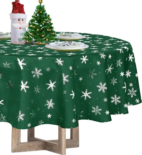 Miniatura 13 de Lushvida - Mantel rectangular, mantel de microfibra a prueba de derrames de aceite y resistente al agua