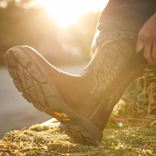 Miniatura 2 de ARIAT Botas de trabajo para hombre Groundbreaker de punta ancha y cuadrada