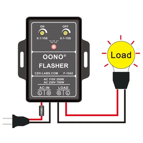 Miniatura 3 de Módulo Intermitente Parpadeante de 3 Amperios AC 100-240V OONO