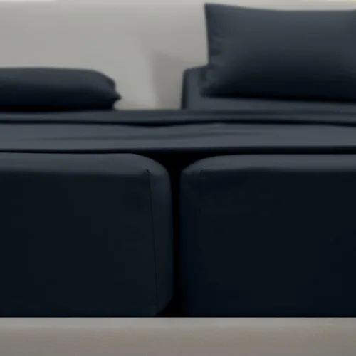 Miniatura 3 de Elegant Comfort Lujoso juego de sábanas de 5 piezas de microfibra de calidad hotelera de alta calidad 1500, bordado de tres líneas, resistente a