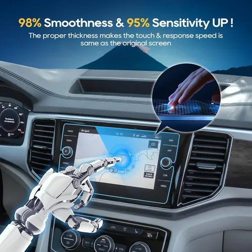 Miniatura 5 de LFOTPP Atlas - Protector de pantalla para Volkswagen Atlas (2018-2023), Arteno(2019-2022), Golf MK7 (2018-2021), Tiguan (2018-2023), Passat Atlas