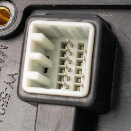 Miniatura 5 de TRQ Espejo plegable con calefacción eléctrica del lado del conductor con indicador de punto ciego pintura a juego negro liso compatible con Kia