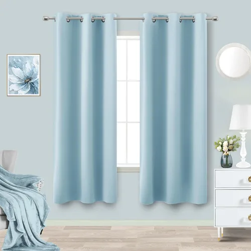 Miniatura 15 de Cortinas opacas de 72 pulgadas extra anchas para dormitorio, puerta corrediza de vidrio y patio, 2 paneles con ojales para oscurecer ventana grande