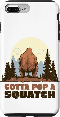 Miniatura 12 de Funda divertida para iPhone 16, diseño de Bigfoot Gotta Pop A Squatch Squat Poop Joke