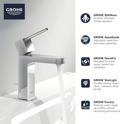 Miniatura 2 de GROHE 33170EN3 Plus Grifo de baño monomando tamaño S, níquel cepillado InfinityFinish