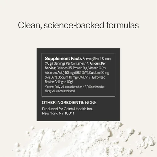 Miniatura 4 de Gainful Performance Boost - Péptidos de colágeno en polvo con vitamina C, apoyo para la piel, el sistema inmunológico y las articulaciones, colágeno
