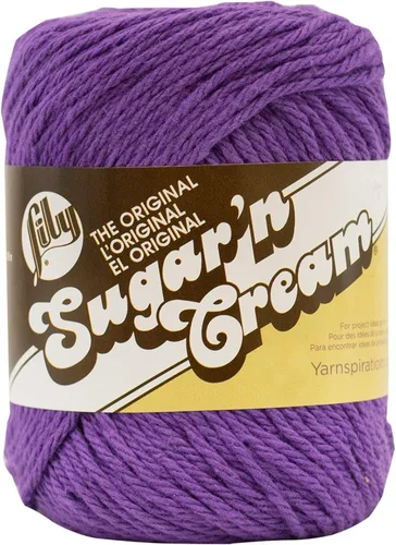 Miniatura 42 de Ovillo de algodón Lily Sugar 'N Cream, otro, Azul claro, 2.5 onza 2-Azul claro