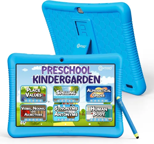 Miniatura 2 de Contixo K102 - Paquete de tabletas para niños de 10 pulgadas, auriculares inalámbricos para niños, 32 GB, aplicaciones educativas de aprendizaje