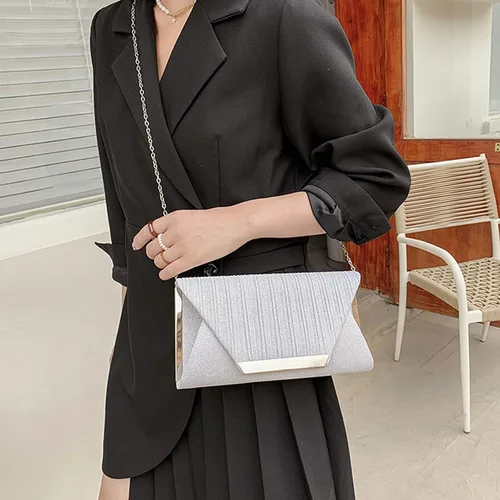 Miniatura 2 de Bolsos de embrague con purpurina para mujer bolsa de noche bolso de fiesta de boda
