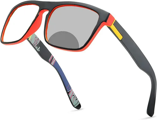 Gafas de lectura bifocales fotocrómicas de transición al aire libre para hombres y mujeres, gafas de sol deportivas de seguridad cuadrada para