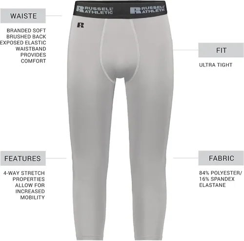 Miniatura 5 de Russell Athletic Men's Coolcore Compression 78 Tight