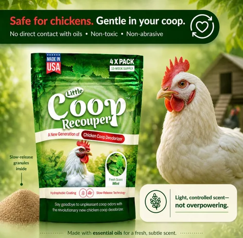Miniatura 4 de Little Coop Recouper Una nueva generación de desodorante de gallinero urbano Fórmula única para liberación lenta Aroma fresco natural