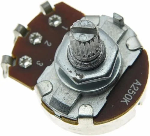 Miniatura 2 de Dopro 5pcs Audio Guitar Pots Tone 250K Guitarra Eléctrica Macetas Grandes 0.945 in Base con Corto Split Eje Guitarra Potenciómetro A250K