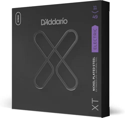 Miniatura 14 de D'Addario Cuerdas para guitarra eléctrica, XT con revestimiento de níquel, XTE1059, calibre ligero regular 10-59, juego de 7 cuerdas, paquete de 1