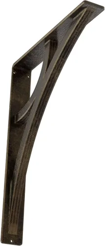 Miniatura 25 de Ekena Millwork BKTM02X10X12TGLABS Soporte de metal, 2 pulgadas de ancho x 10 pulgadas de profundidad x 12 pulgadas de alto, latón envejecido
