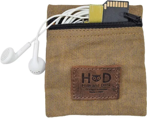 Miniatura 23 de Hide & Drink, Bolsa de condón de lona encerada resistente al agua, bolsa de bolsillo con tecnología Change Valuables, regalo clásico para socios