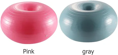 Miniatura 7 de Keenso Pelota de ejercicio con dona de yoga, entrenamiento de núcleo, pelota de estabilidad, pelota de ejercicio para yoga, pilates, entrenamiento