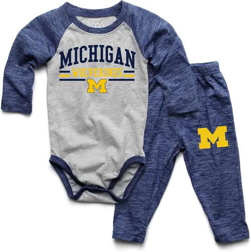 Miniatura 13 de Wes and Willy Baby College Sports Fan - Conjunto de una pieza y pantalón de manga larga