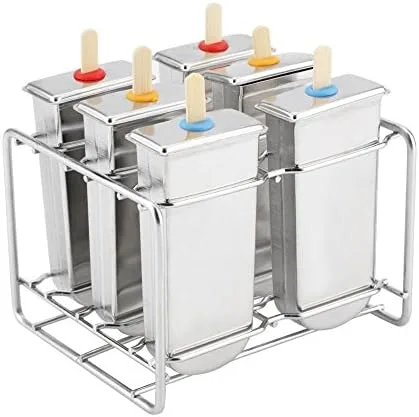 Miniatura 11 de Kit de paletas de hielo de acero inoxidable con bandeja, herramienta industrial para hacer hielo para el hogar, cocina, bricolaje (1#)