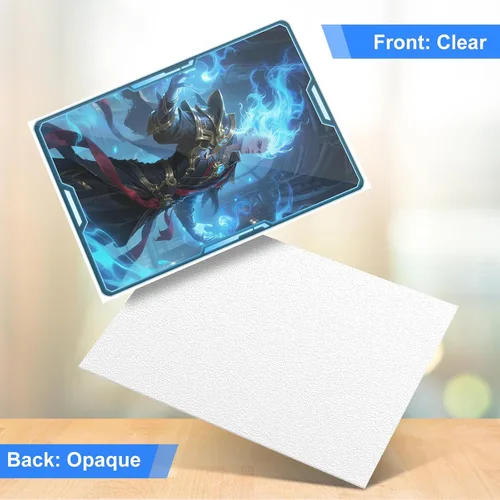 Miniatura 3 de Fundas de tarjeta blanca mate para MTG, 300 piezas con ajuste perfecto, fundas estándar para cartas coleccionables, cartas deportivas, cartas