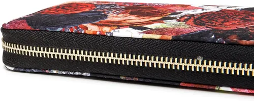 Miniatura 90 de Cartera de mano para mujer, estilo bohemio, con RFID, elegante, espaciosa con correa para viajes, capacidad para tarjetas, teléfono, dinero
