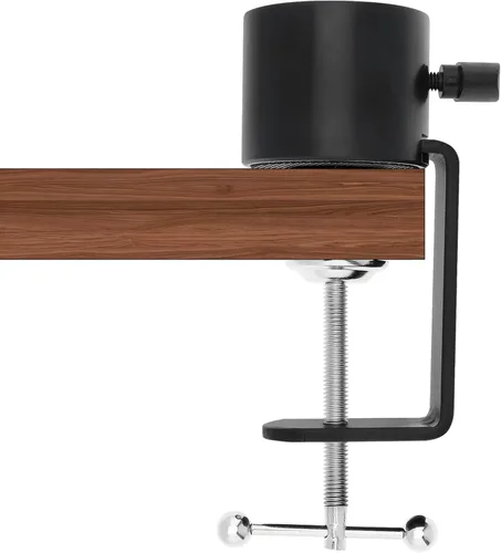 Miniatura 8 de Soporte de micrófono abrazadera de mesa para micrófono, brazo de tijera, soporte de brazo de tijera, soporte voladizo de agujero de rosca de 1/2