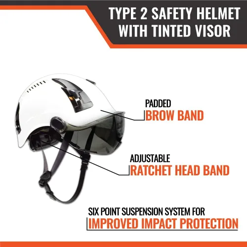 Miniatura 4 de Malta Dynamics Casco de Seguridad Tipo APEX 2 – Cascos de Seguridad Duros Conformes con OSHA y ANSI Z89.1 para Trabajadores de Construcción y Casco