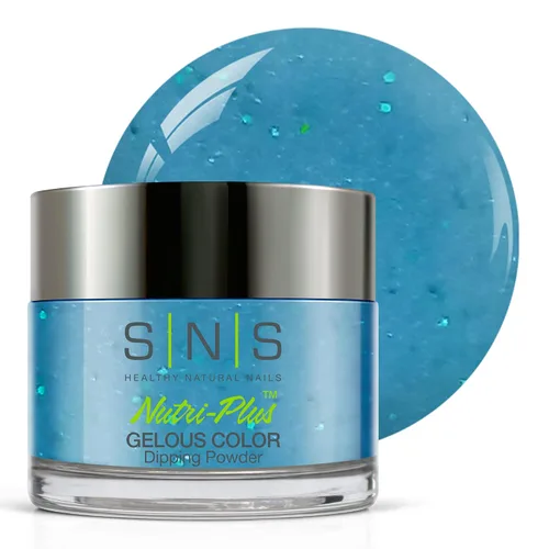 Miniatura 22 de SNS Polvo de inmersión de uñas, polvo de inmersión de color geloso, rosa brillante (rojo/magenta, brillante), color de uñas acrílico de larga