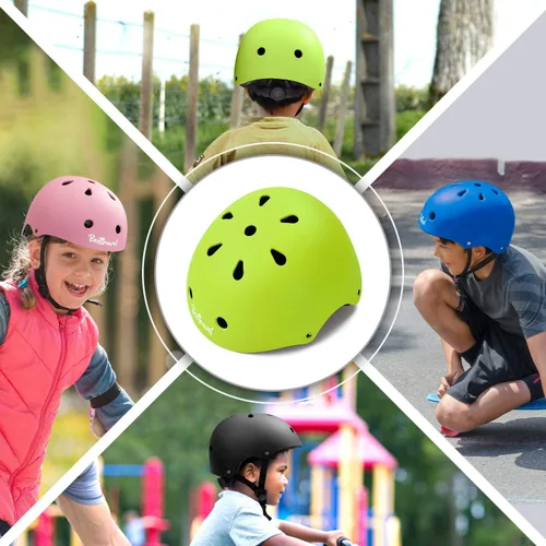 Miniatura 2 de Besttravel Casco para niños, casco ajustable para niños pequeños de 3 a 8 años de edad, para niños y niñas, seguridad multideportivo Verde