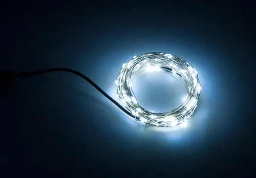 Miniatura 8 de Karlling guirnalda de luces LED, enchufado de USB, focos LED de alambre plateado, impermeable cadena de luces estrelladas para dormitorio, patio