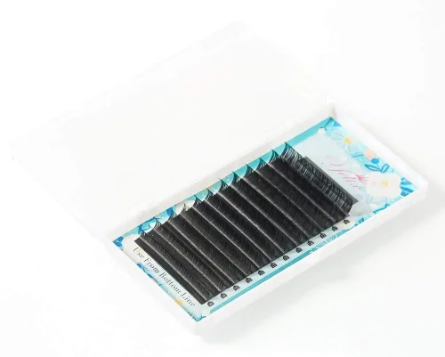 Miniatura 3 de Extensiones de pestañas individuales sedosas mate, suaves y naturales, pestañas de visón falso, rizo D, 0.003 in de grosor, 100% hechas a mano D Curl