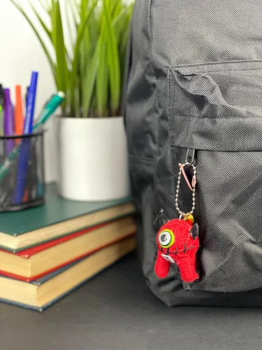 Miniatura 3 de Watchover Voodoo Llavero de cíclope de 3 pulgadas, regalo hecho a mano para traer buena suerte y positividad dondequiera que vayas