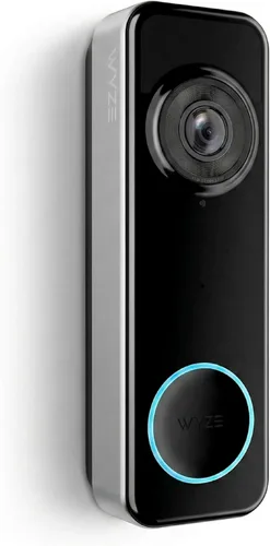 Wyze Timbre de video con batería, cámara inalámbrica, 1536 x 1536 HD+ con visión nocturna a color, audio de 2 vías, vista 1:1 de cabeza a pies,