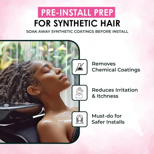 Miniatura 8 de Esha Braid N Slay - Polvo de desintoxicación – Limpiador del cuero cabelludo para trenzas, rastas y giros – Elimina la acumulación, el olor