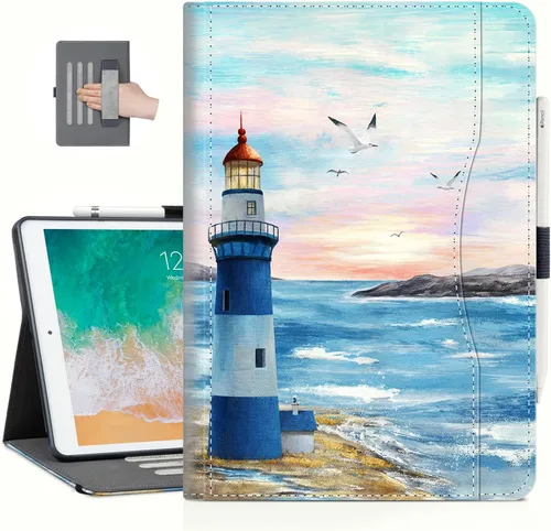 Miniatura 13 de Funda para iPad de 9ª generación, funda para iPad de 8ª generación, funda para iPad 10.2, funda protectora de visualización multiángulo, soporte