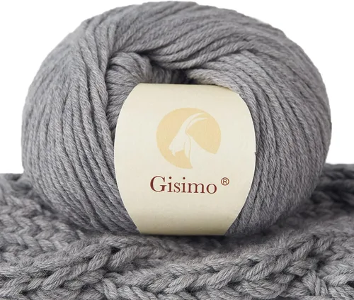 Miniatura 23 de 100% lana merino para tejer y ganchillo, hilo lujoso y suave de 6 cabos para tejer y crochet a mano, 1.76 oz/50 g, 127 yardas/116 metros