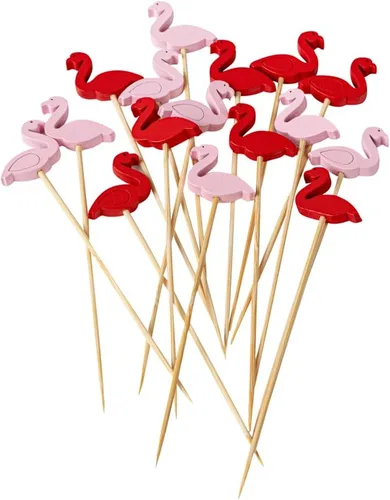 Miniatura 36 de Restaurantware Pinchos de comida de 3.5 pulgadas, 1000 palitos de canapé con estrella dorada, resistentes, desechables, de madera de bambú