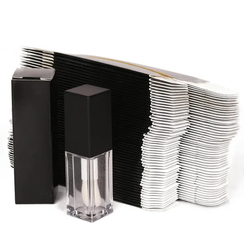 Miniatura 3 de 25 cajas de papel para manualidades de 0.984 x 0.984 x 3.386 in para tubos de brillo de labios, embalaje de lápiz labial de 350 gms, color rosa