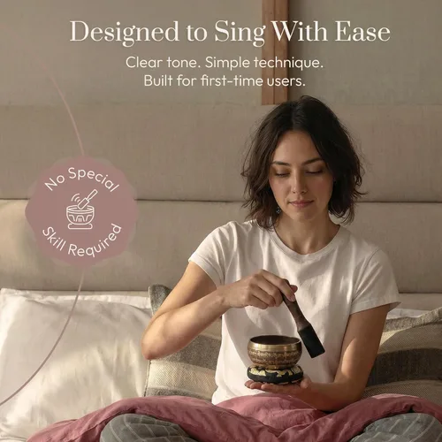 Miniatura 2 de Juego de Cuencos Cantores Tibetanos Grabados a Mano – Cuenco de Sonido y Cuenco de Meditación con Cojín, Mazo y Guía – Kit de Yoga – Herramientas
