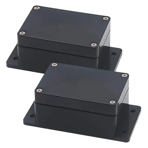 Miniatura 14 de Zulkit Caja de conexiones de plástico ABS a prueba de polvo, impermeable, IP65, cajas eléctricas universales, carcasa para proyectos con oreja fija