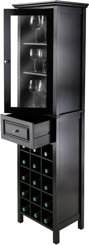 Miniatura 4 de Winsome Almacenamiento de vino burdeos, negro