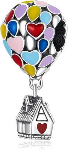 Annmors Jewelry Family Charms for Woman 925 Sterling Silver Dangle Beads with Cubic Zirconia,DIY Jewelry Beads Gifts for Women Bracelet & Necklace