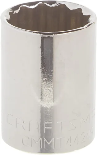 CRAFTSMAN Llave poco profunda, métrica, accionamiento de 1/2 pulgada, 21 mm, 12 puntos (CMMT44249)