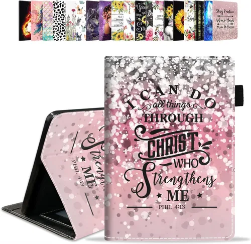 Miniatura 14 de Funda para tablet Amazon Kindle Fire HD 10 de 10.1" (9ª/7ª generación, versión 2019/2017) – Funda de piel sintética con función de encendido