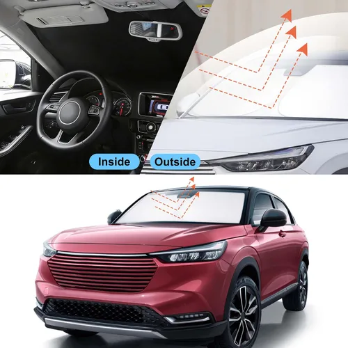 Miniatura 5 de Parasol plegable para parabrisas delantero de automóvil, ajuste personalizado para Honda HR-V 2023-2025 2026, bloquea los rayos UV, mantiene