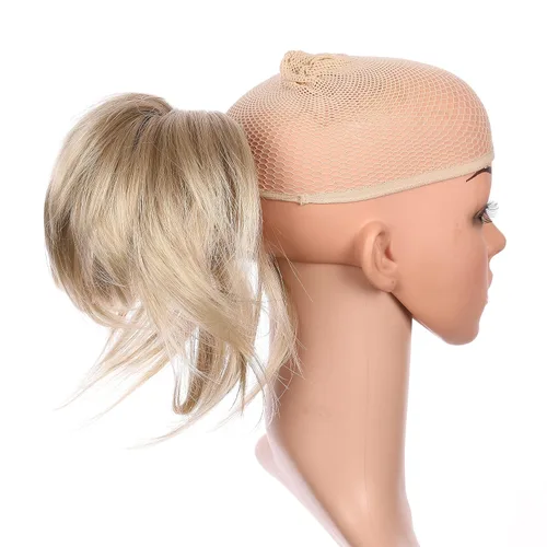 Miniatura 11 de Extensión de cabello ajustable, cola de caballo desarreglada, 12 pulgadas con pinzas, de Onedor, 10#
