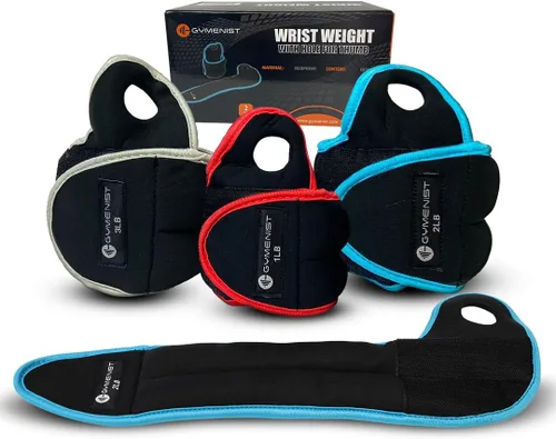 Par de pesas de muñeca con agujero para el pulgar, ideal para correr y todo tipo de ejercicios cardiovasculares