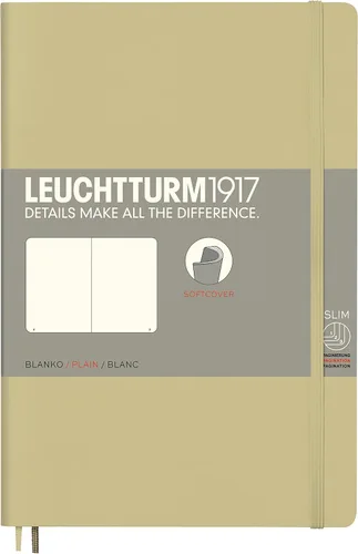 Miniatura 61 de LEUCHTTURM1917 - Cuaderno de tapa blanda de tapa blanda B6+ - 123 páginas numeradas para escribir y escribir en diario (Doted, Sage)